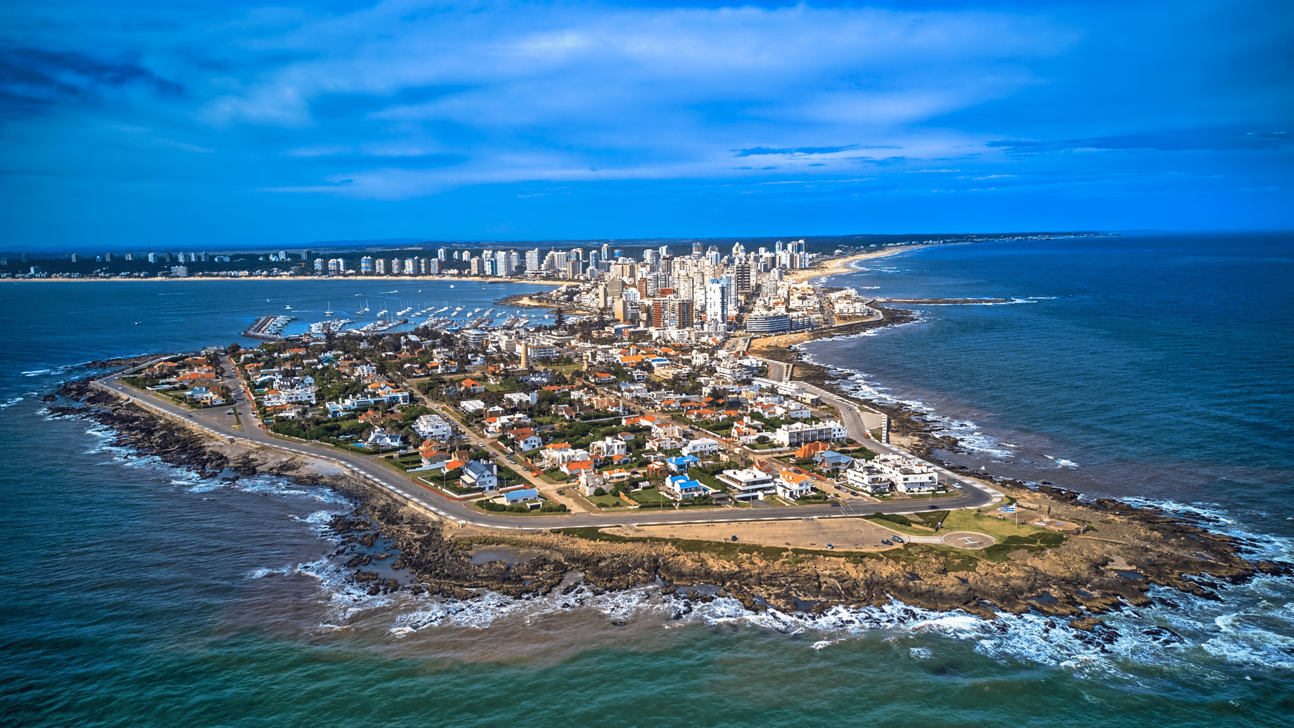 City on coast in Uruguay
