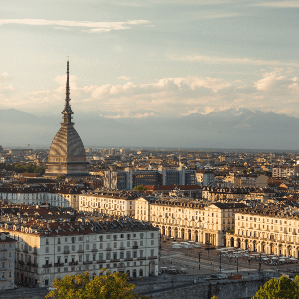 view of the Turin, Italy skyline