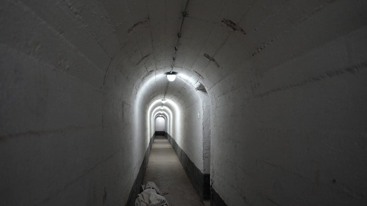 view of bunker hallway