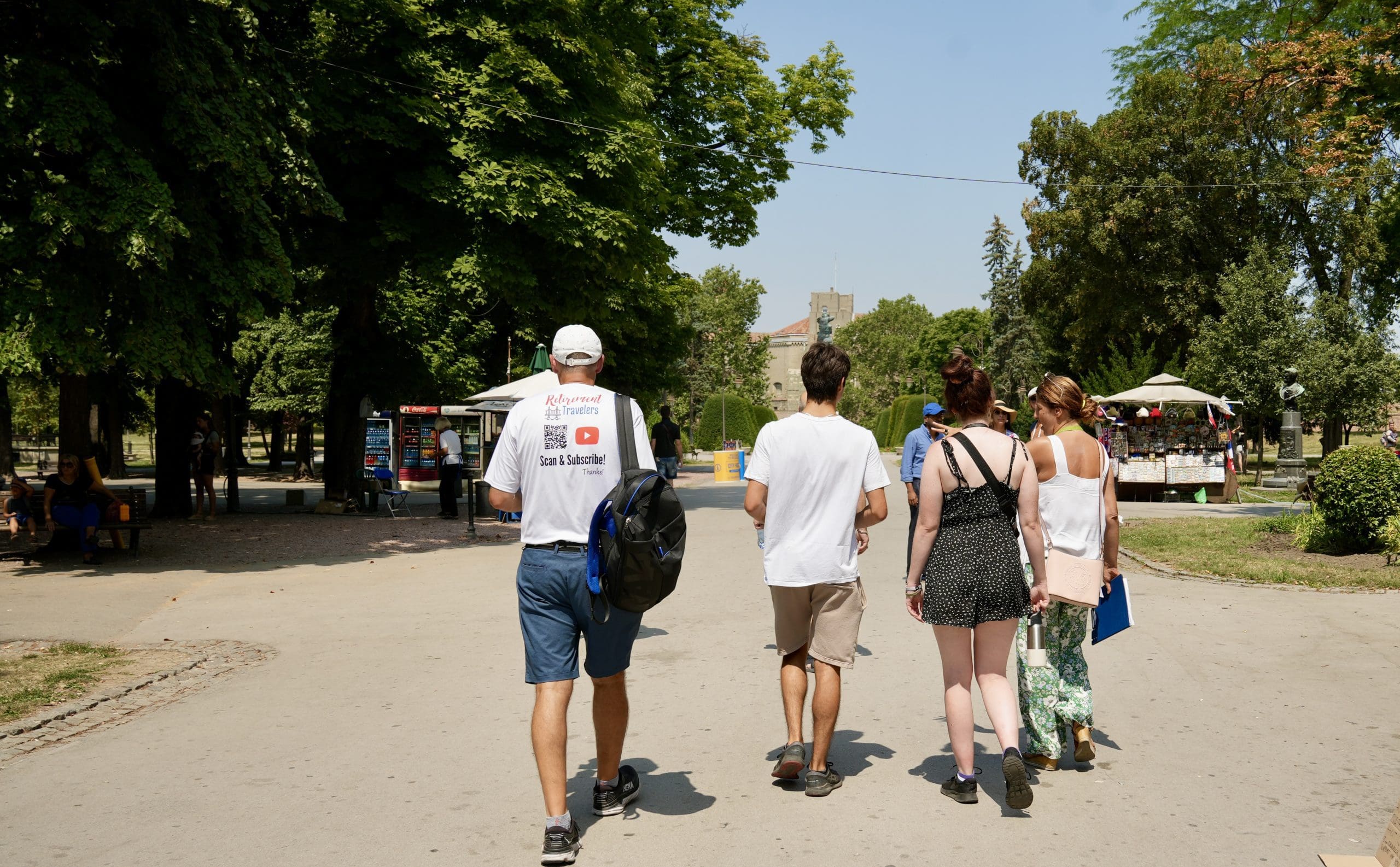 group of people walking