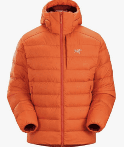Orange Puffer Jacket with hood